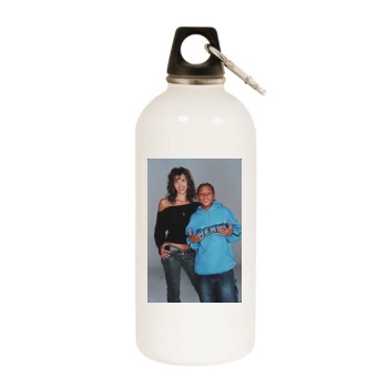 Jessica Alba White Water Bottle With Carabiner