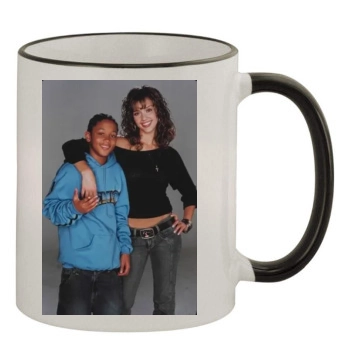 Jessica Alba 11oz Colored Rim & Handle Mug