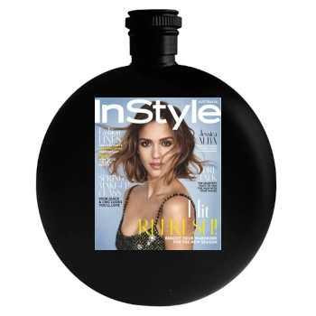 Jessica Alba Round Flask