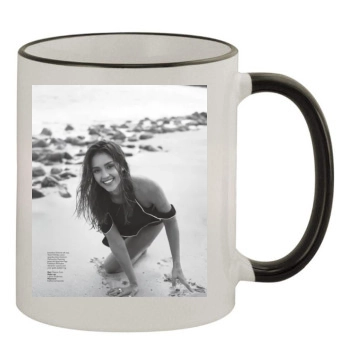 Jessica Alba 11oz Colored Rim & Handle Mug