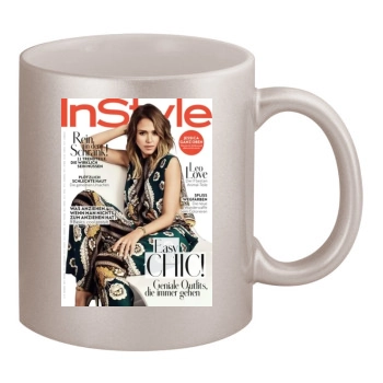 Jessica Alba 11oz Metallic Silver Mug