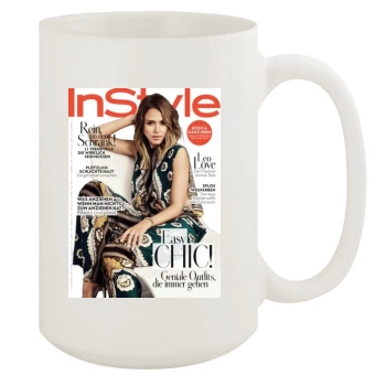 Jessica Alba 15oz White Mug