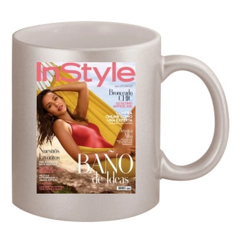 Jessica Alba 11oz Metallic Silver Mug