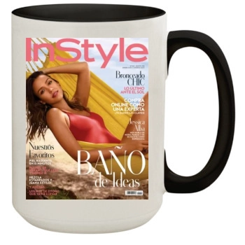 Jessica Alba 15oz Colored Inner & Handle Mug