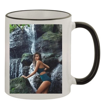 Jessica Alba 11oz Colored Rim & Handle Mug