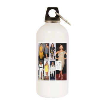 Jessica Alba White Water Bottle With Carabiner