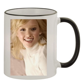 Jessica Alba 11oz Colored Rim & Handle Mug