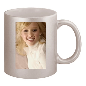 Jessica Alba 11oz Metallic Silver Mug