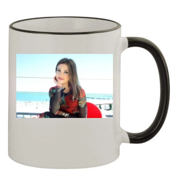 Jessica Alba 11oz Colored Rim & Handle Mug