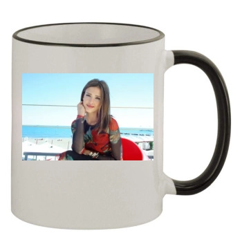 Jessica Alba 11oz Colored Rim & Handle Mug