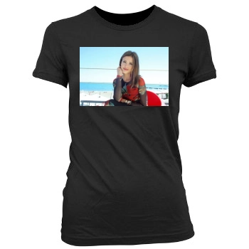 Jessica Alba Women's Junior Cut Crewneck T-Shirt