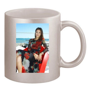 Jessica Alba 11oz Metallic Silver Mug