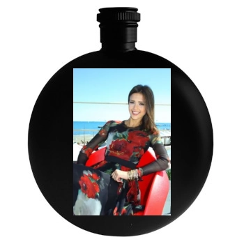 Jessica Alba Round Flask