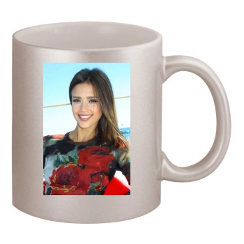 Jessica Alba 11oz Metallic Silver Mug