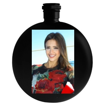 Jessica Alba Round Flask