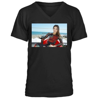 Jessica Alba Men's V-Neck T-Shirt