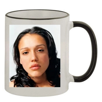 Jessica Alba 11oz Colored Rim & Handle Mug