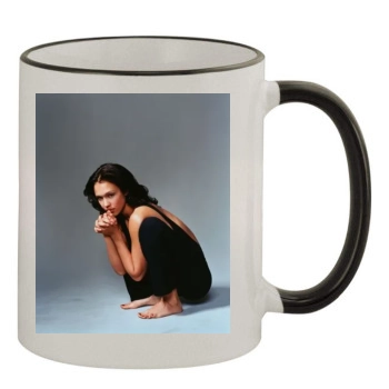 Jessica Alba 11oz Colored Rim & Handle Mug