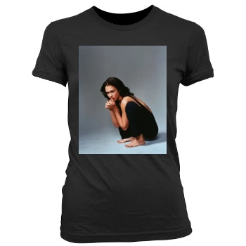 Jessica Alba Women's Junior Cut Crewneck T-Shirt