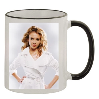 Jessica Alba 11oz Colored Rim & Handle Mug