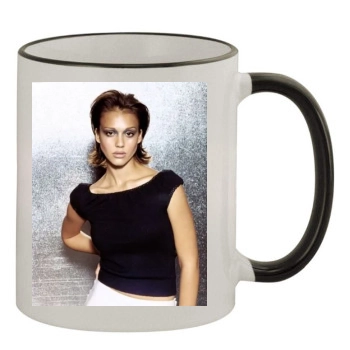 Jessica Alba 11oz Colored Rim & Handle Mug