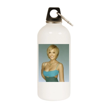 Jessica Alba White Water Bottle With Carabiner