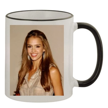 Jessica Alba 11oz Colored Rim & Handle Mug