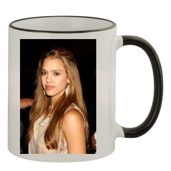 Jessica Alba 11oz Colored Rim & Handle Mug