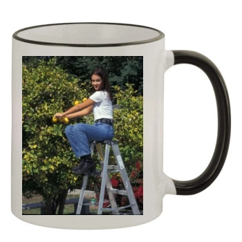 Jessica Alba 11oz Colored Rim & Handle Mug