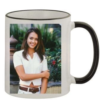 Jessica Alba 11oz Colored Rim & Handle Mug