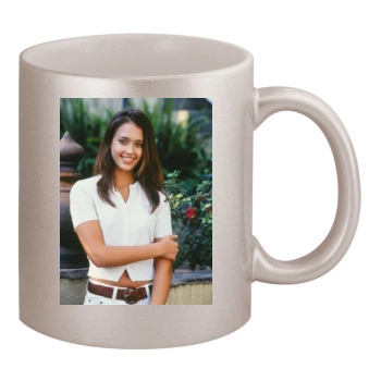 Jessica Alba 11oz Metallic Silver Mug