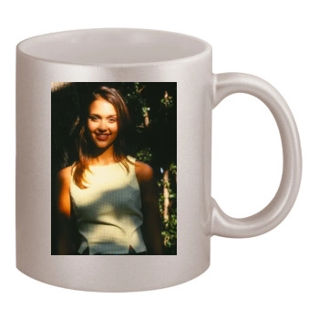 Jessica Alba 11oz Metallic Silver Mug