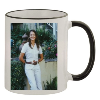 Jessica Alba 11oz Colored Rim & Handle Mug