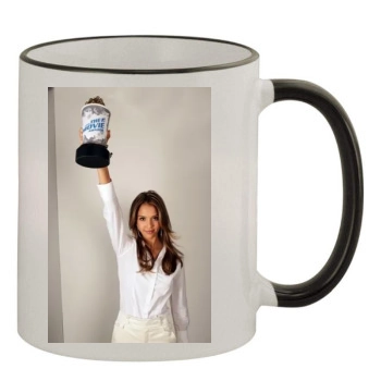 Jessica Alba 11oz Colored Rim & Handle Mug