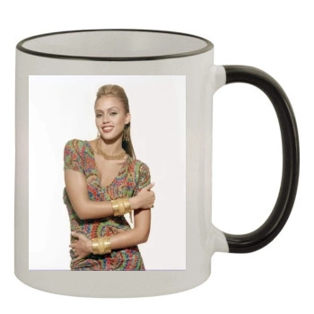 Jessica Alba 11oz Colored Rim & Handle Mug