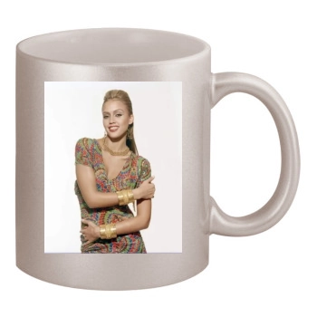 Jessica Alba 11oz Metallic Silver Mug