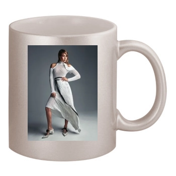 Jessica Alba 11oz Metallic Silver Mug