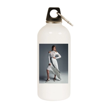 Jessica Alba White Water Bottle With Carabiner