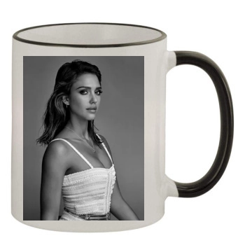 Jessica Alba 11oz Colored Rim & Handle Mug