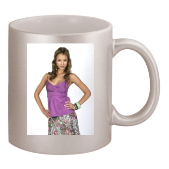 Jessica Alba 11oz Metallic Silver Mug