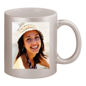 Jessica Alba 11oz Metallic Silver Mug