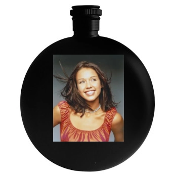 Jessica Alba Round Flask