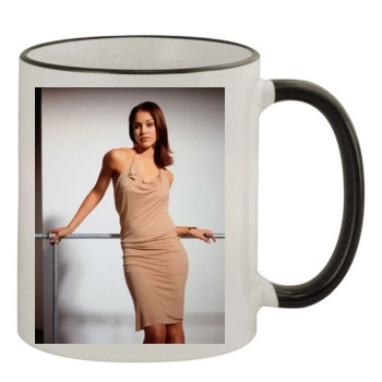 Jessica Alba 11oz Colored Rim & Handle Mug