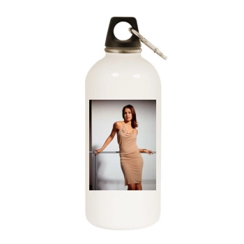 Jessica Alba White Water Bottle With Carabiner