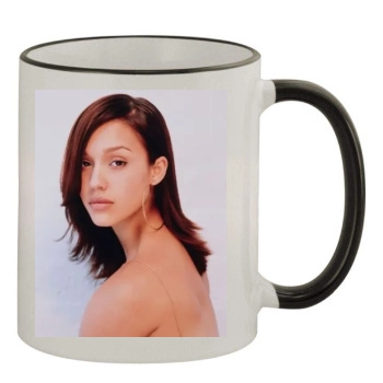 Jessica Alba 11oz Colored Rim & Handle Mug