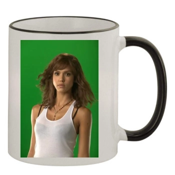 Jessica Alba 11oz Colored Rim & Handle Mug