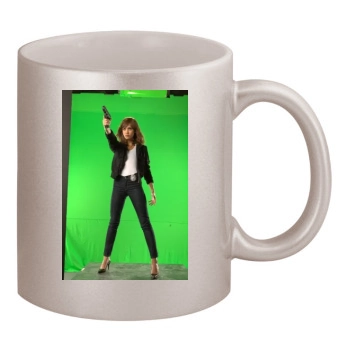 Jessica Alba 11oz Metallic Silver Mug