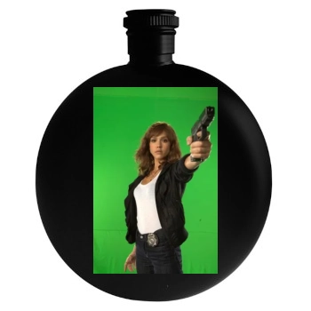 Jessica Alba Round Flask