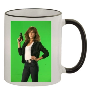 Jessica Alba 11oz Colored Rim & Handle Mug