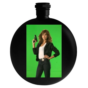 Jessica Alba Round Flask